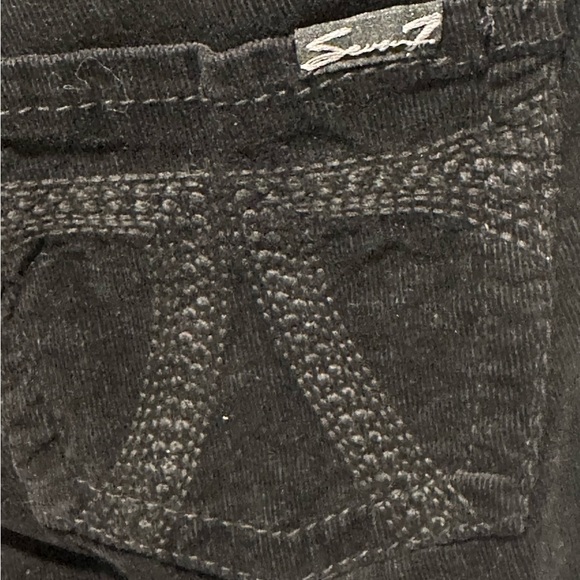 Seven7 Jeans Women’s Black Corduroy Pants Size 16 Nwt - Picture 6 of 7